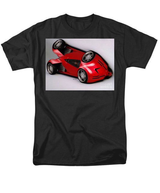 T-shirt pour homme (coupe standard) - Voiture rouge 009