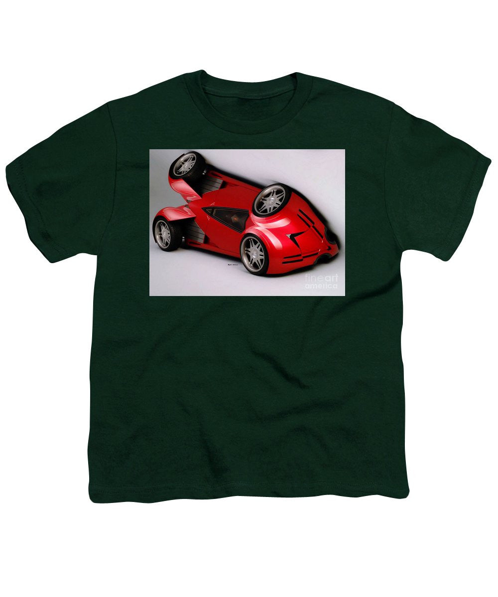 T-shirt pour jeunes - Voiture rouge 009