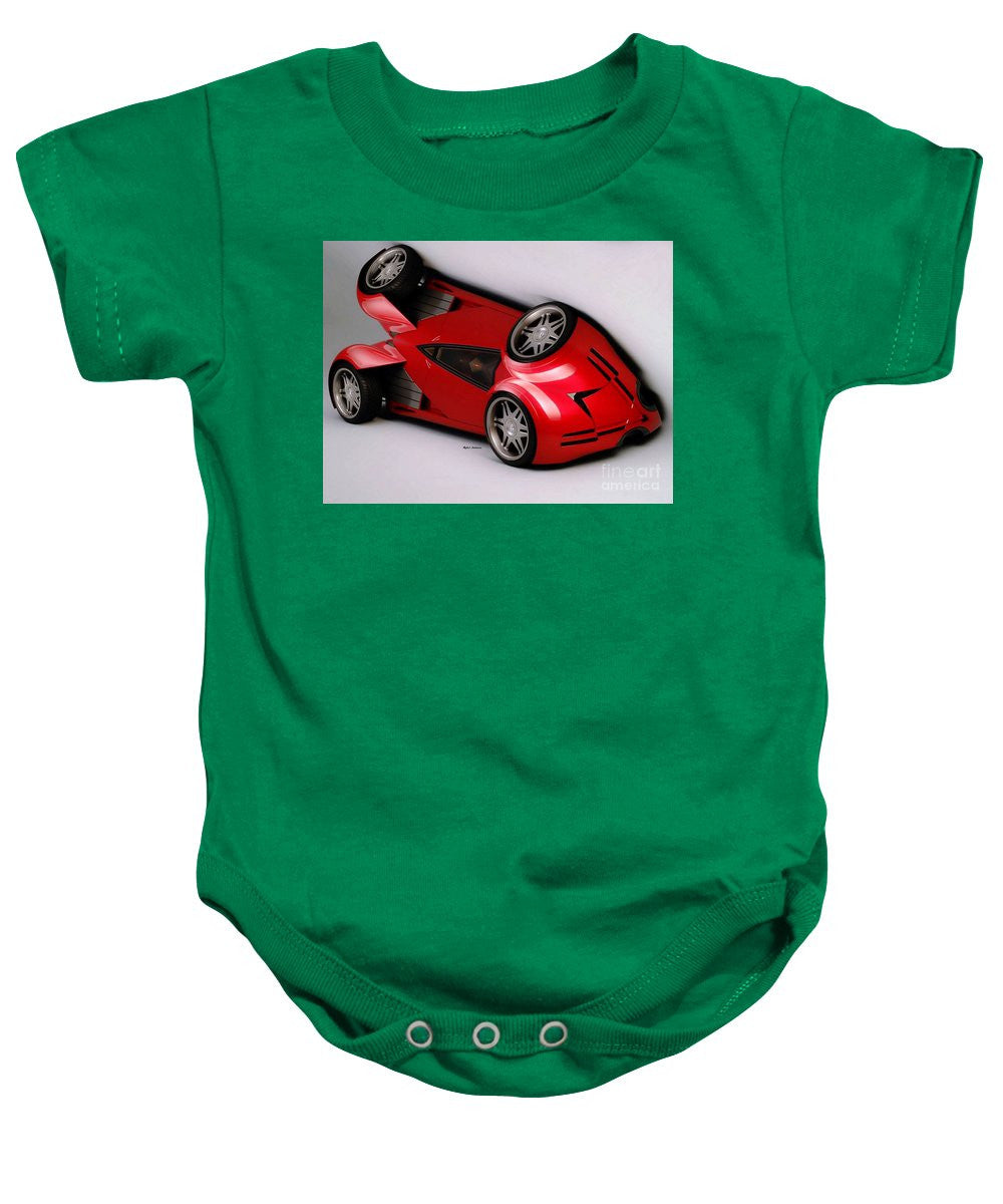 Baby Onesie - Red Car 009