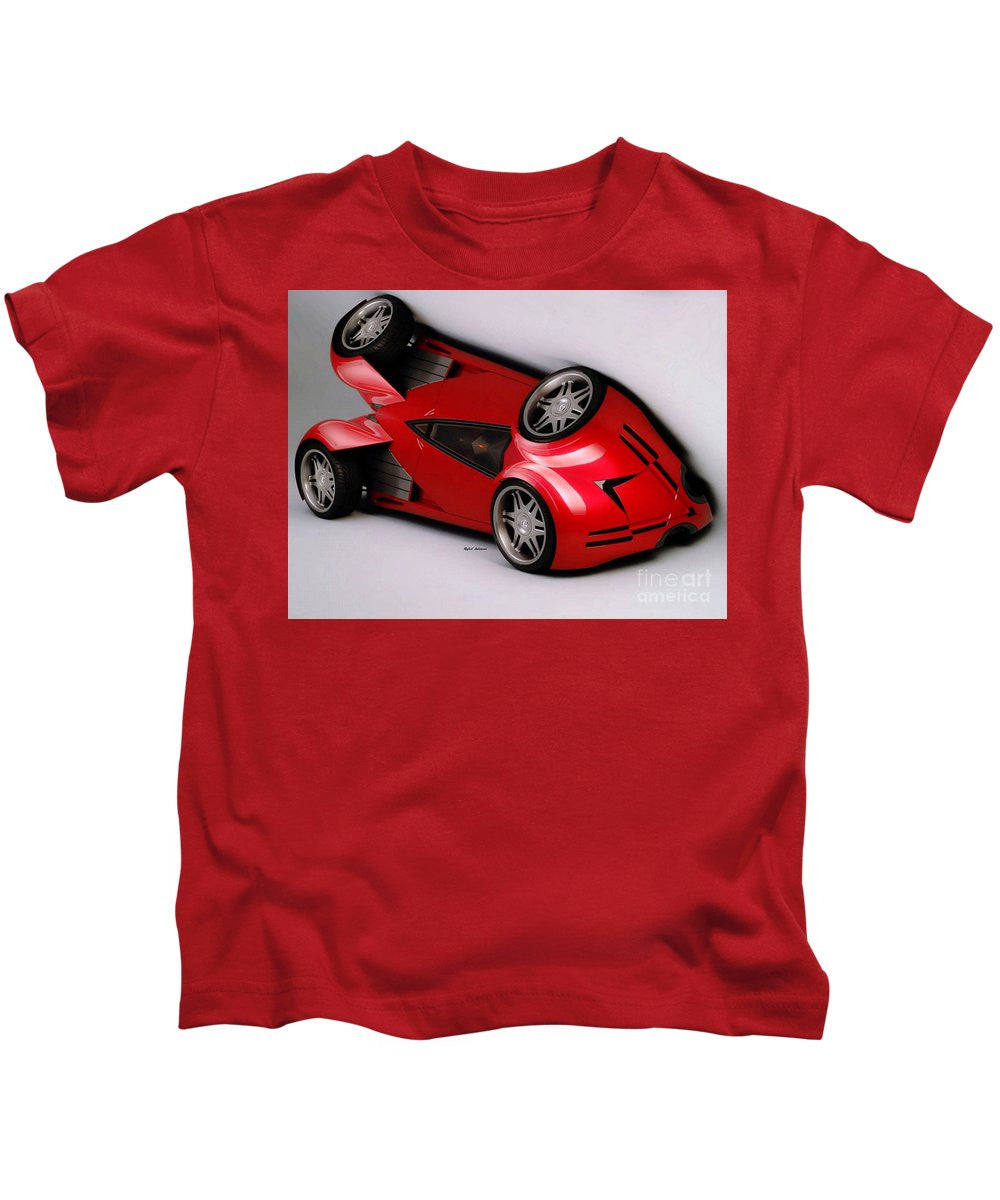 Kids T-Shirt - Red Car 009