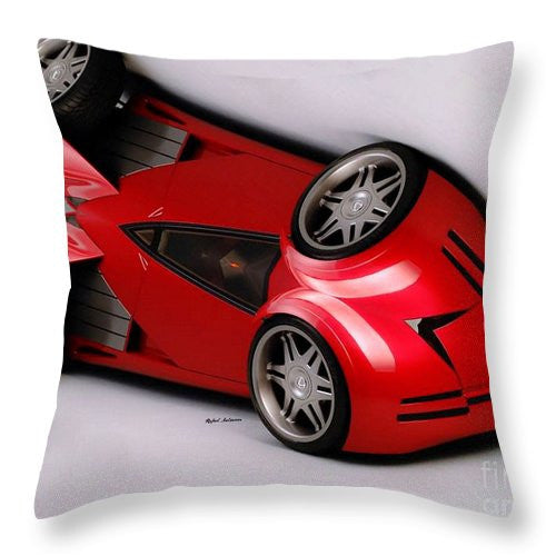 Throw Pillow - Red Car 009