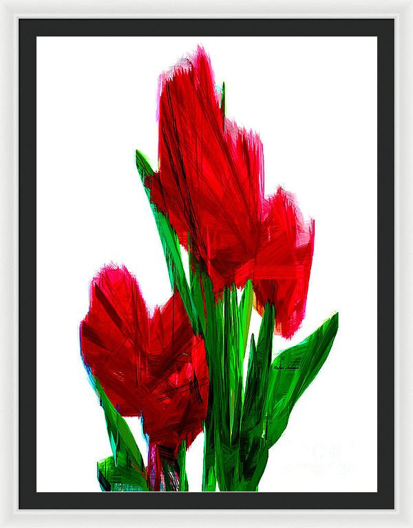 Framed Print - Red Carnations