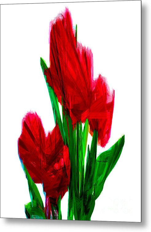 Metal Print - Red Carnations