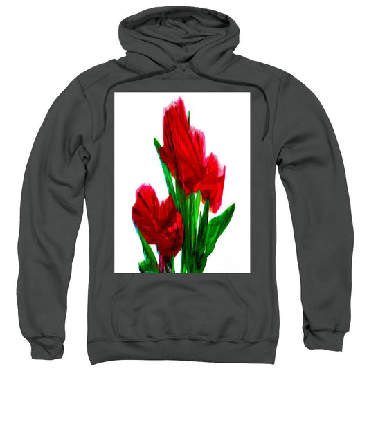 Sweatshirt - Red Carnations