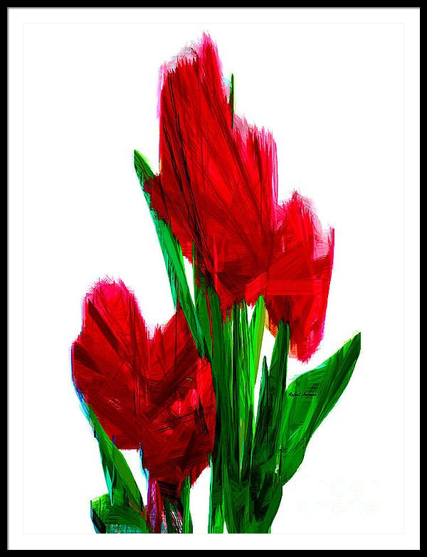 Framed Print - Red Carnations