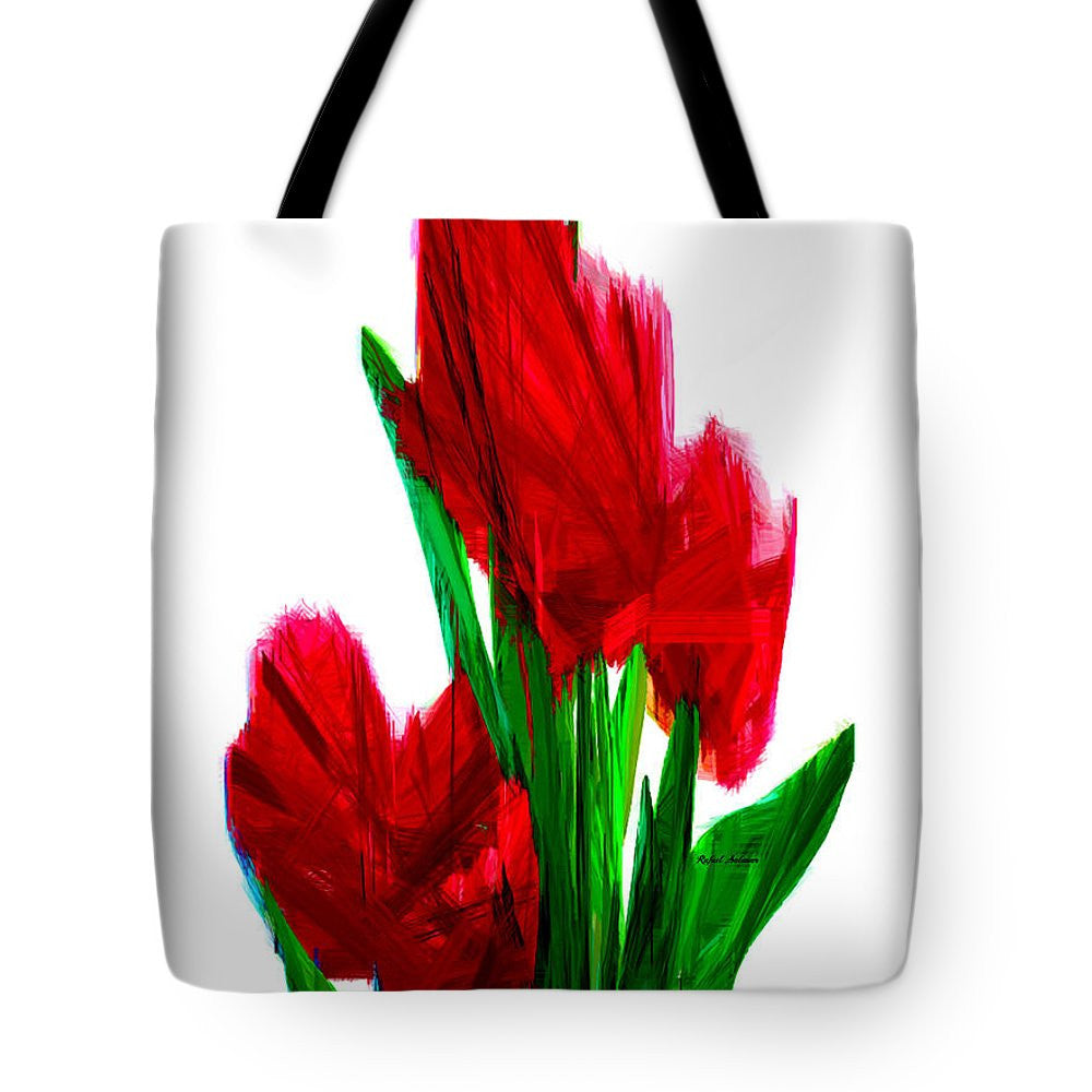 Tote Bag - Red Carnations