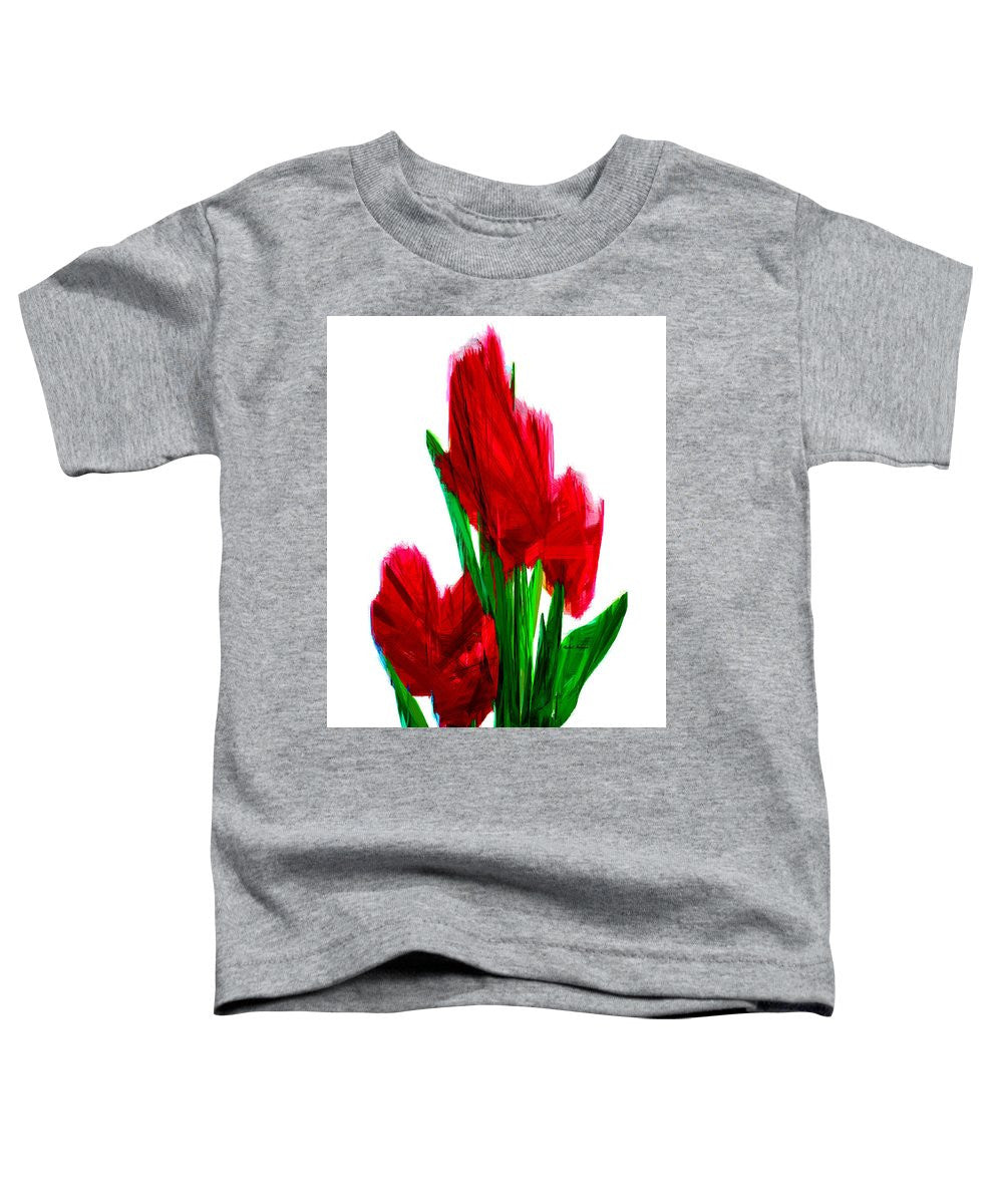 Toddler T-Shirt - Red Carnations