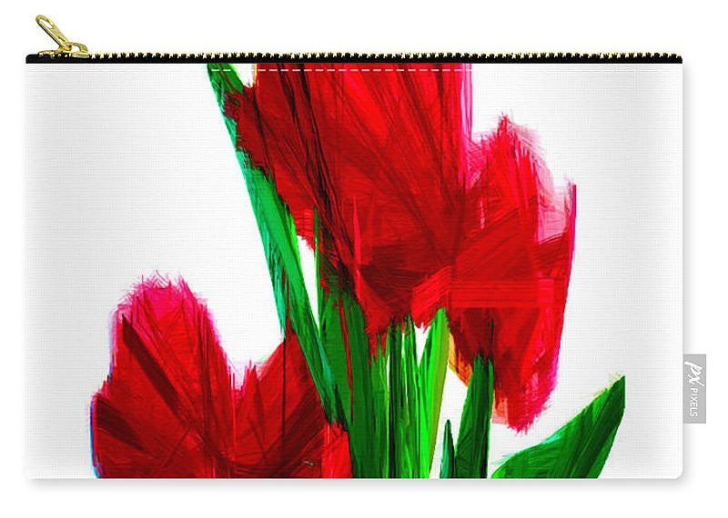 Carry-All Pouch - Red Carnations