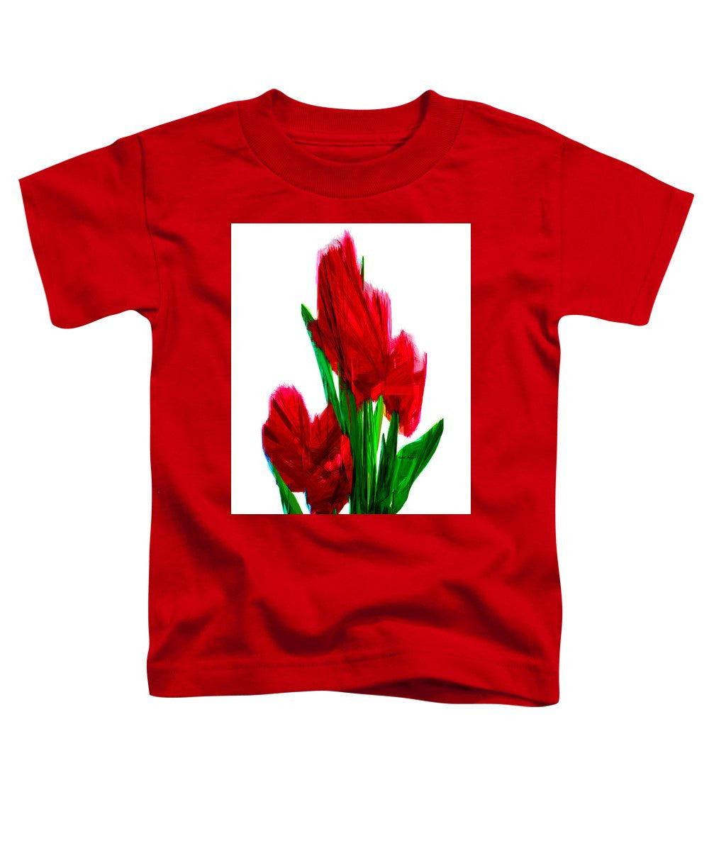 Toddler T-Shirt - Red Carnations