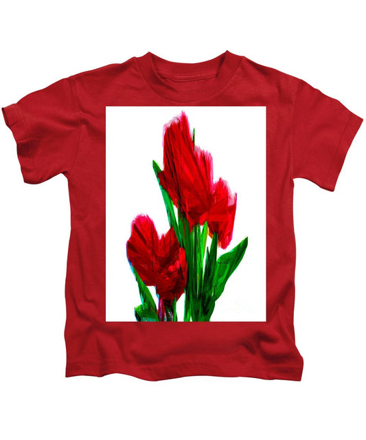 Kids T-Shirt - Red Carnations