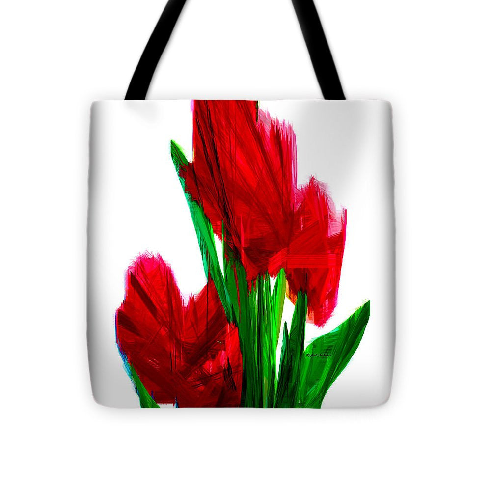 Tote Bag - Red Carnations