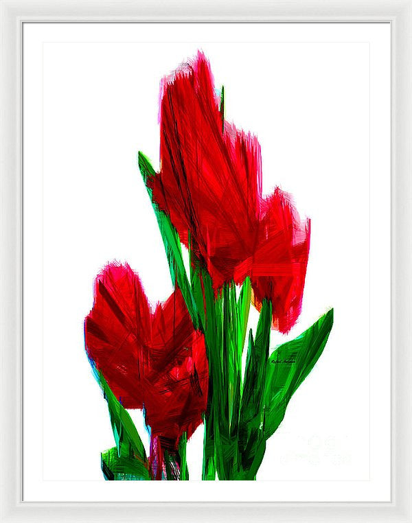 Framed Print - Red Carnations