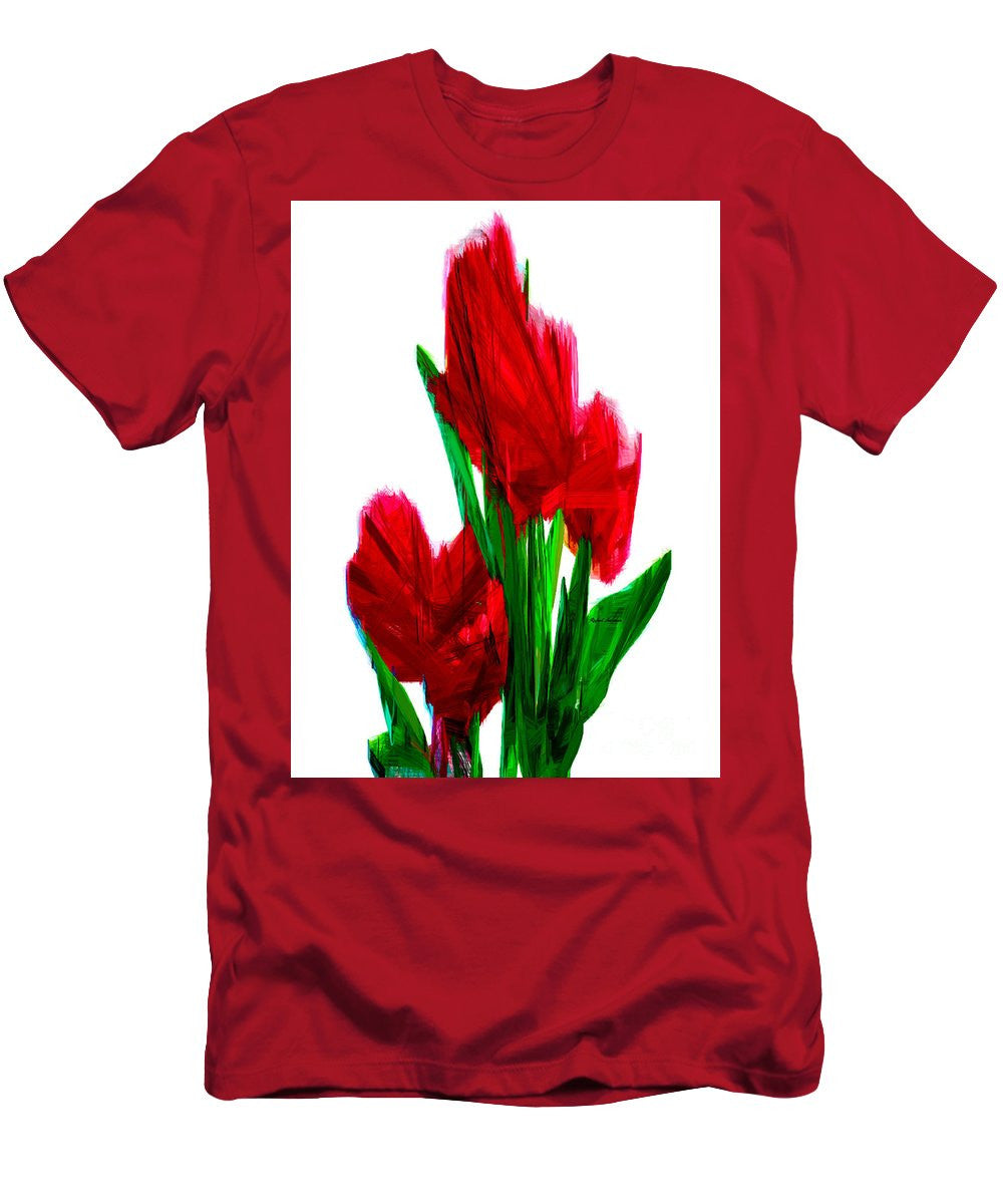 T-shirt pour homme (coupe ajustée) - œillets rouges