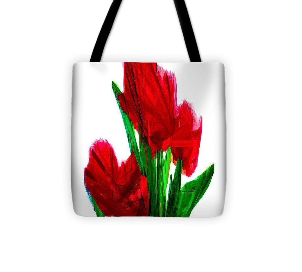 Tote Bag - Red Carnations