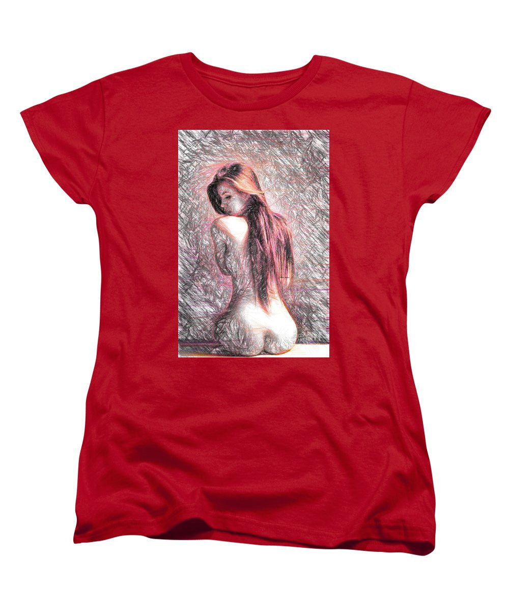 Women's T-Shirt (Standard Cut) - Red Glow