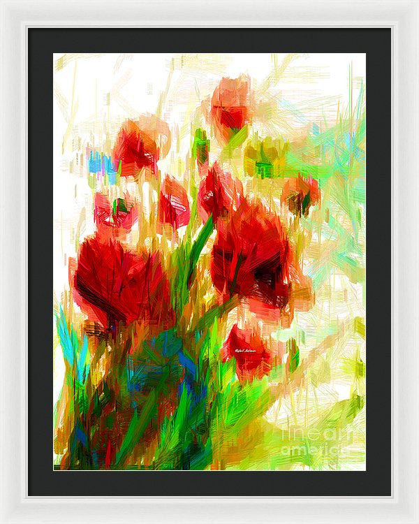 Framed Print - Red Poppies