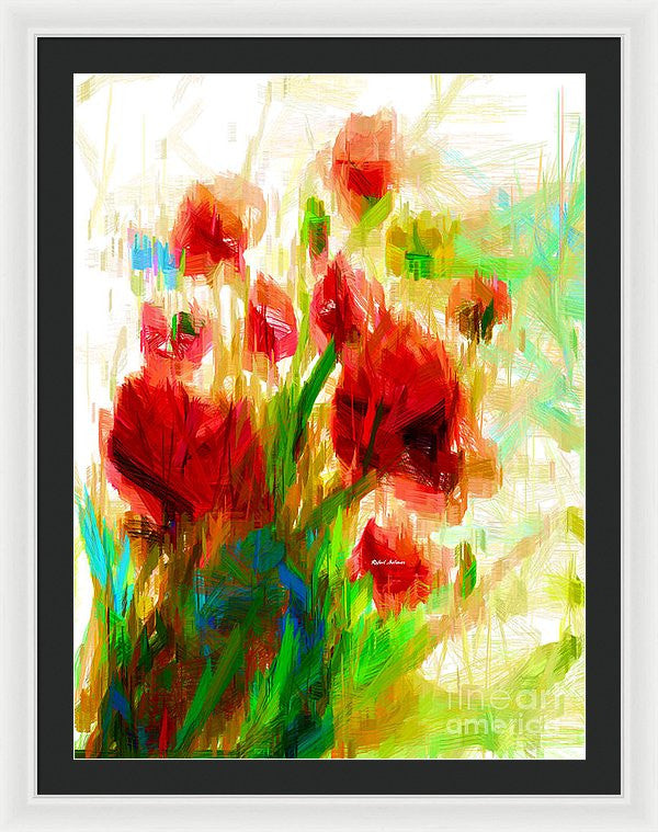 Framed Print - Red Poppies