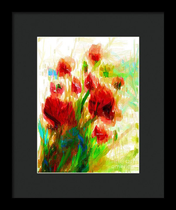 Framed Print - Red Poppies