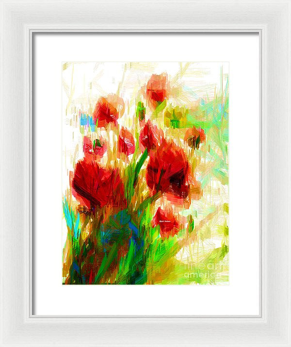 Framed Print - Red Poppies