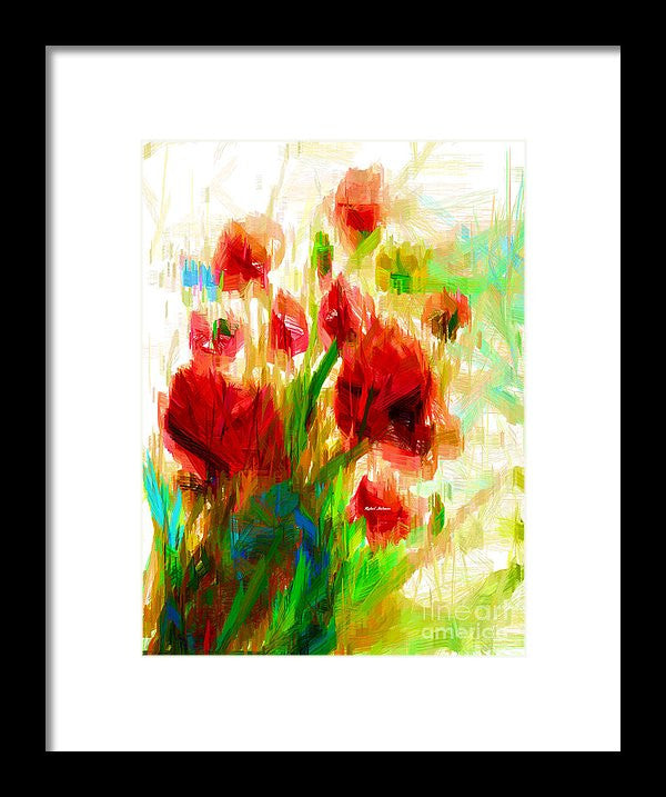 Framed Print - Red Poppies