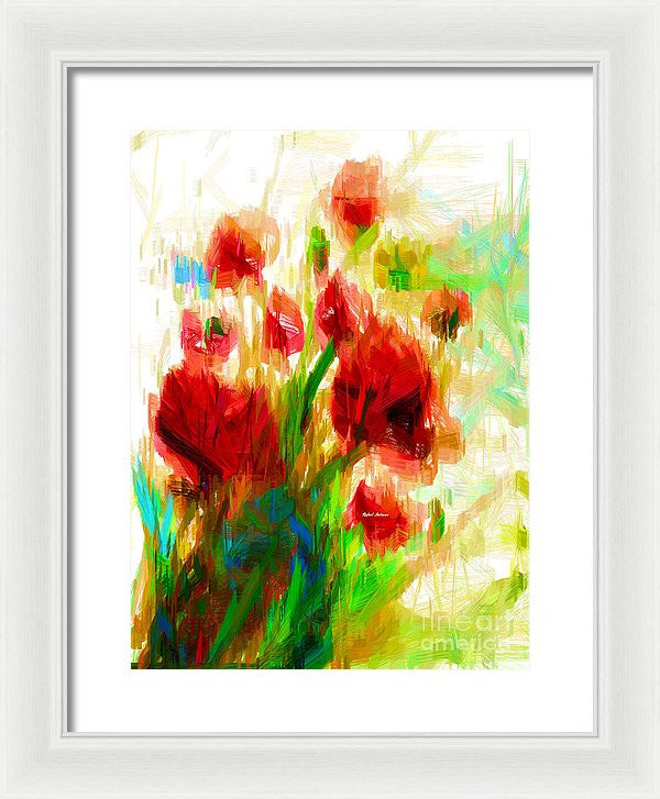 Framed Print - Red Poppies