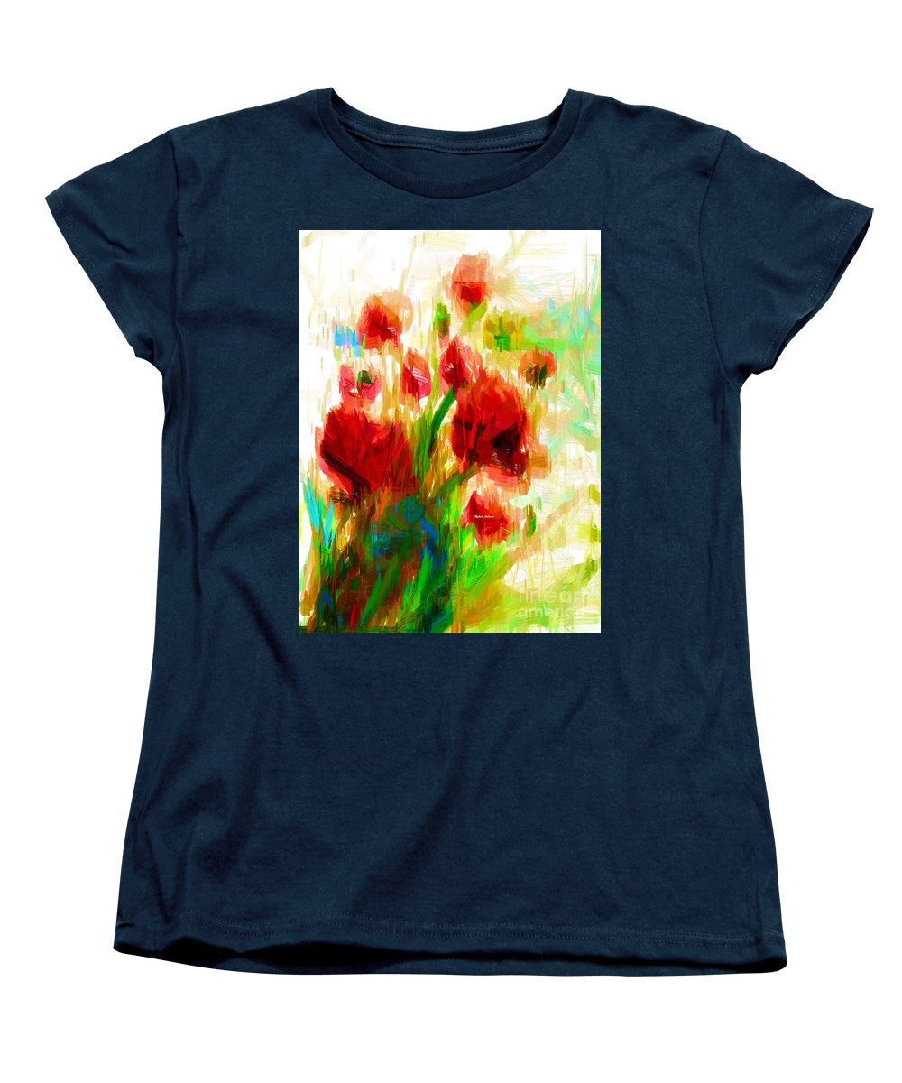 Women's T-Shirt (Standard Cut) - Red Poppies