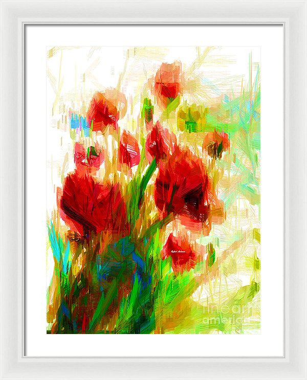 Framed Print - Red Poppies