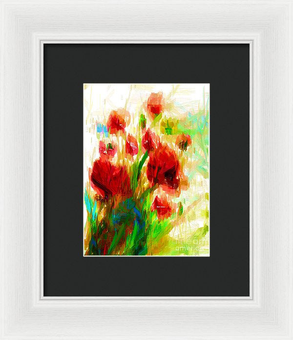 Framed Print - Red Poppies