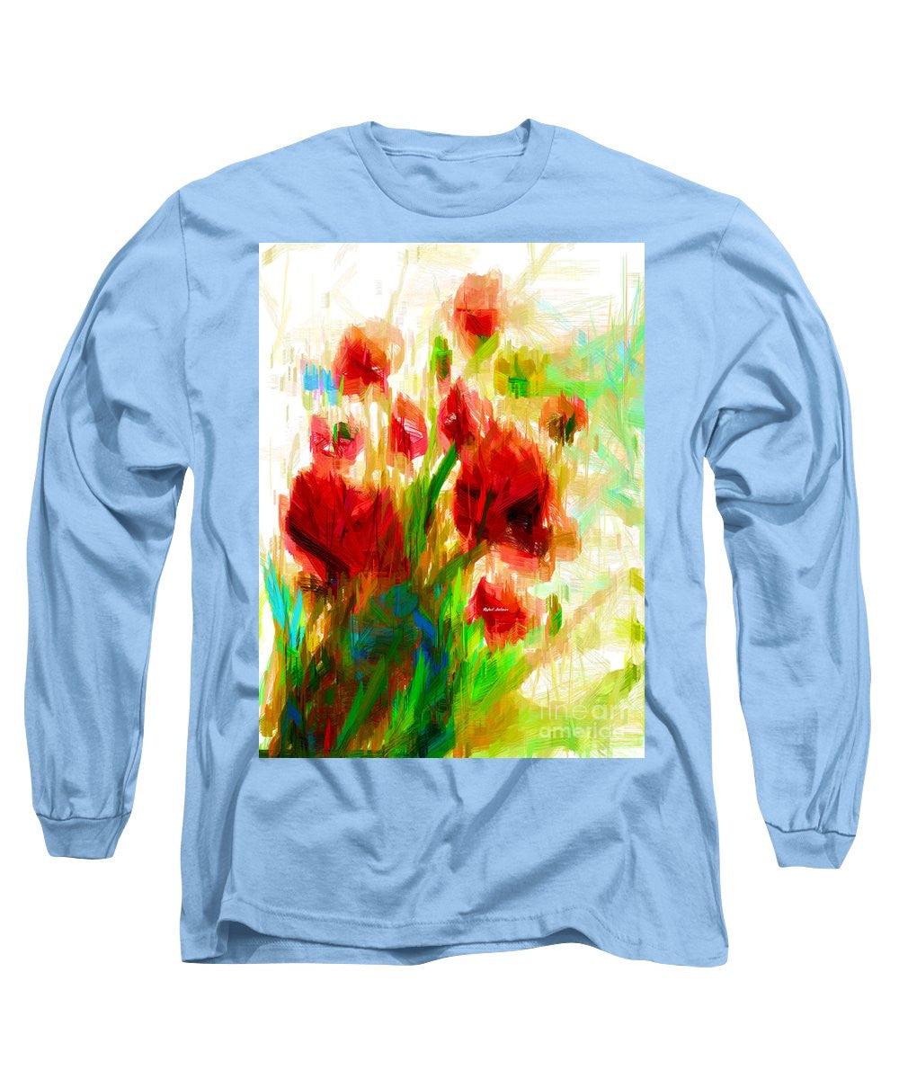 Long Sleeve T-Shirt - Red Poppies