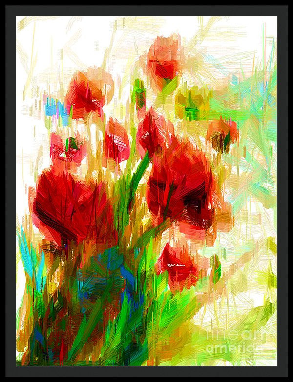 Framed Print - Red Poppies