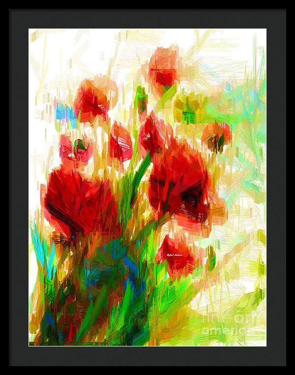 Framed Print - Red Poppies