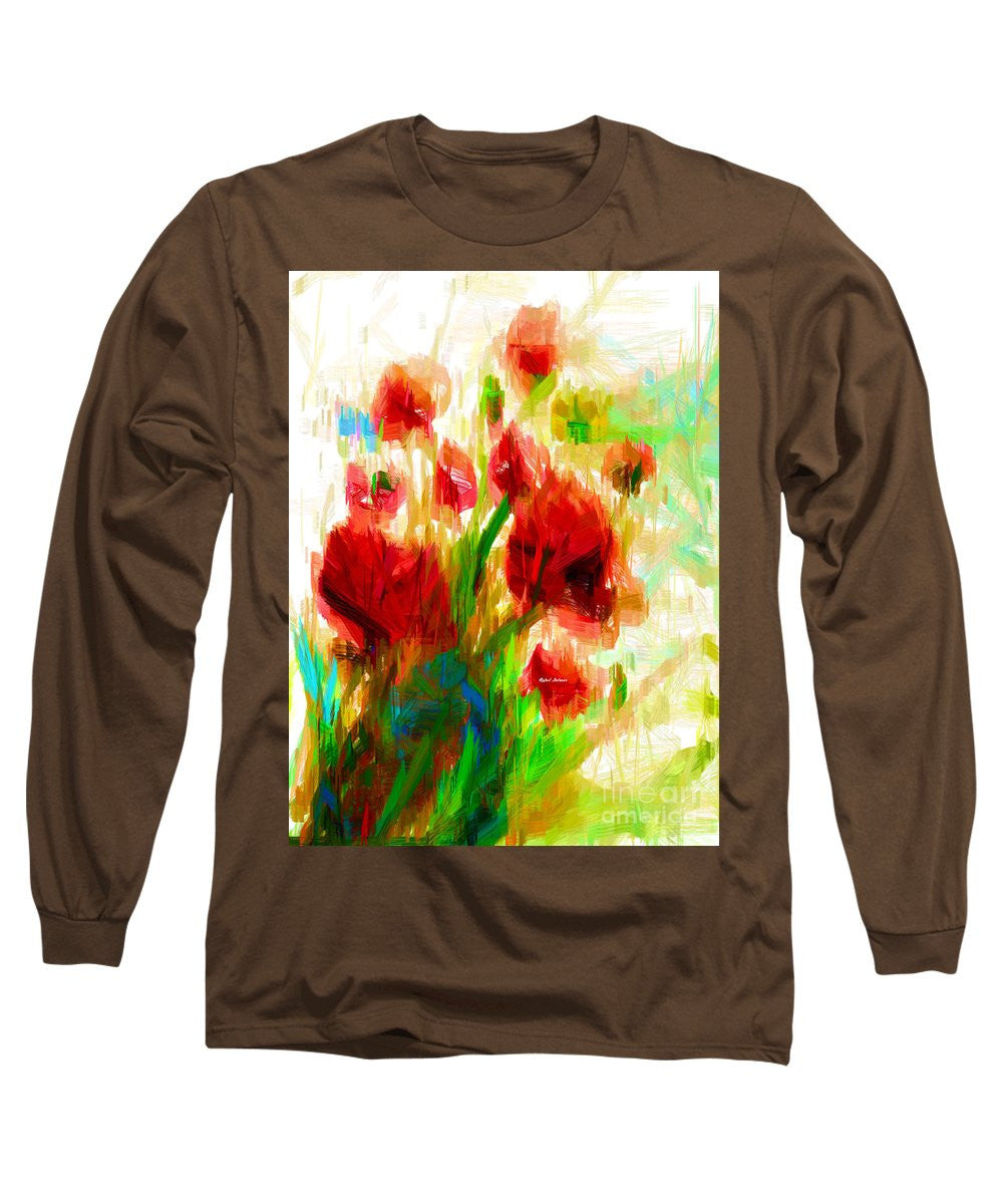 Long Sleeve T-Shirt - Red Poppies