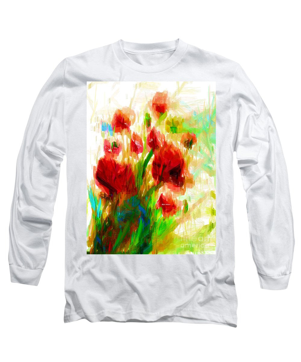 Long Sleeve T-Shirt - Red Poppies