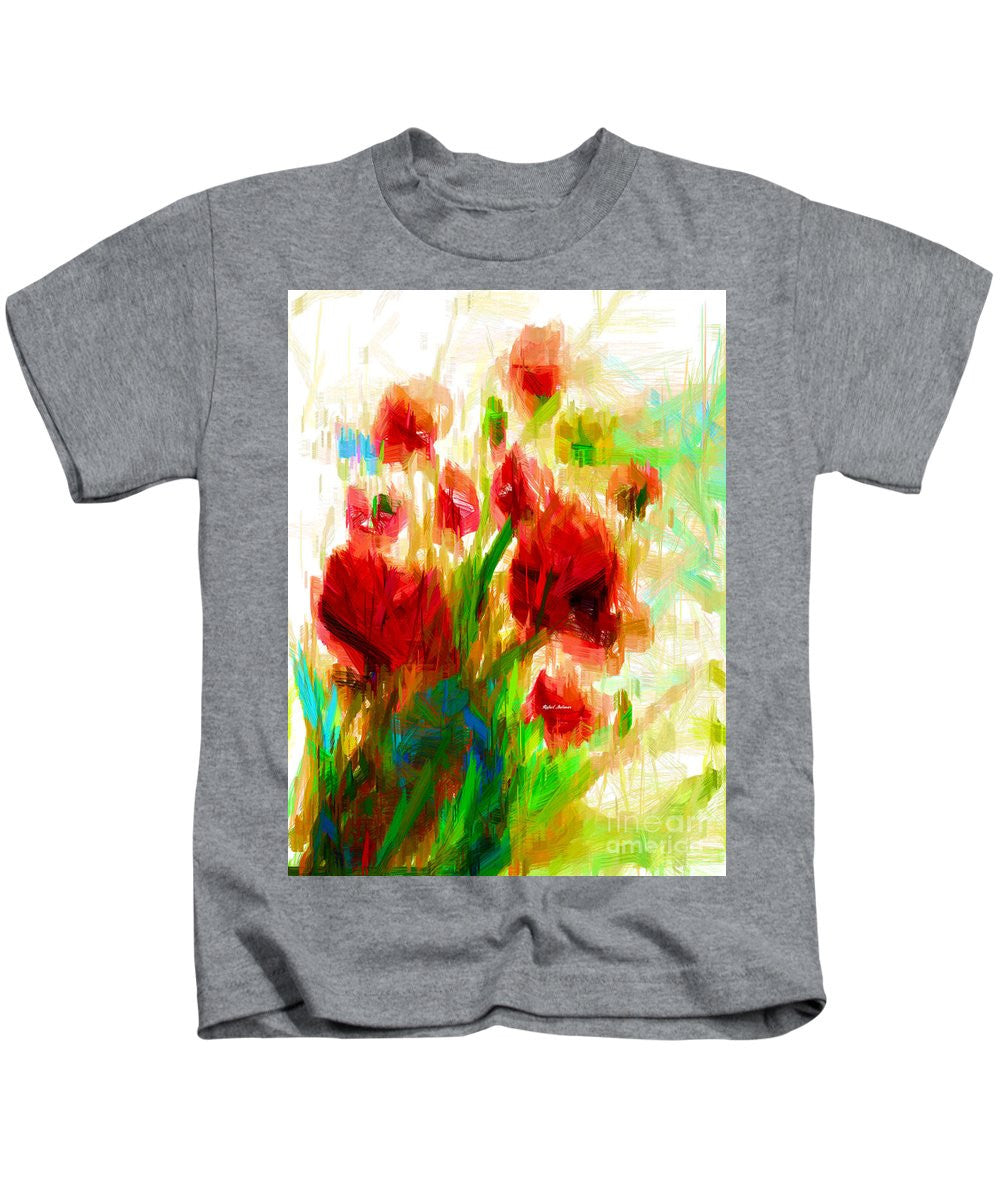 Kids T-Shirt - Red Poppies