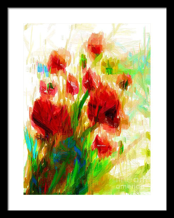 Framed Print - Red Poppies