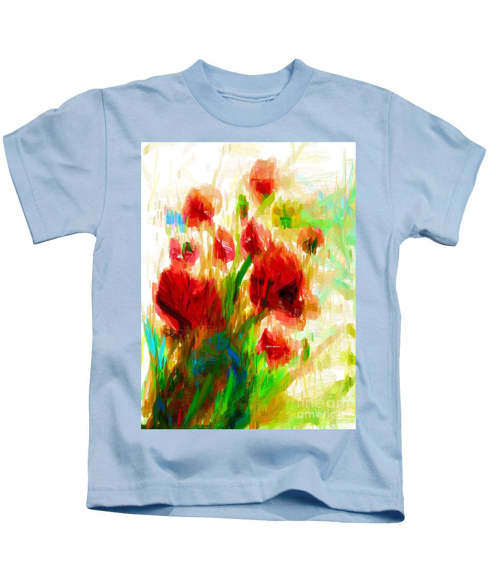 Kids T-Shirt - Red Poppies