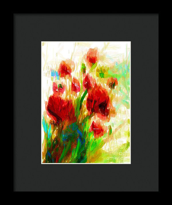 Framed Print - Red Poppies