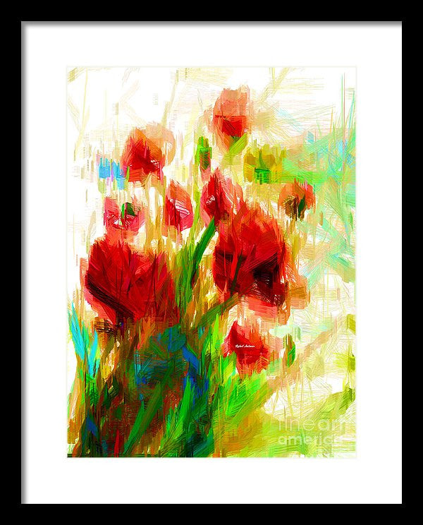 Framed Print - Red Poppies