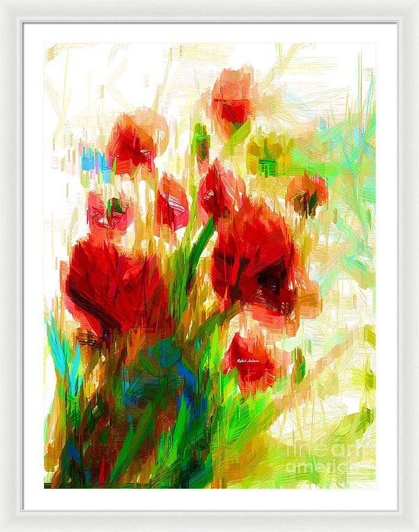 Framed Print - Red Poppies