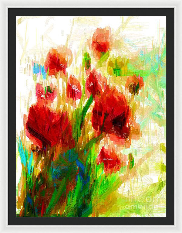 Framed Print - Red Poppies