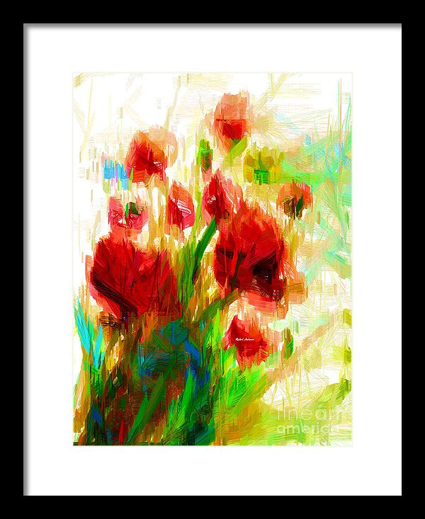 Framed Print - Red Poppies