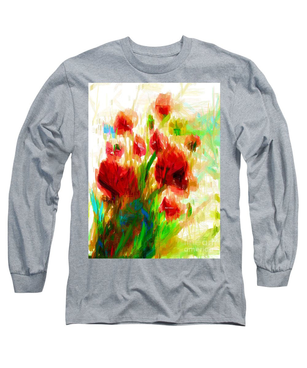 Long Sleeve T-Shirt - Red Poppies