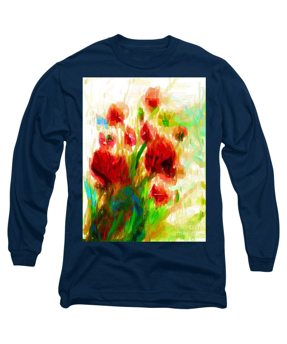 Long Sleeve T-Shirt - Red Poppies