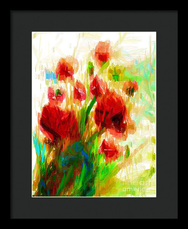 Framed Print - Red Poppies