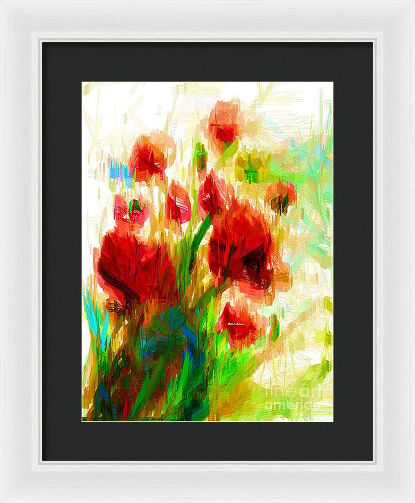 Framed Print - Red Poppies