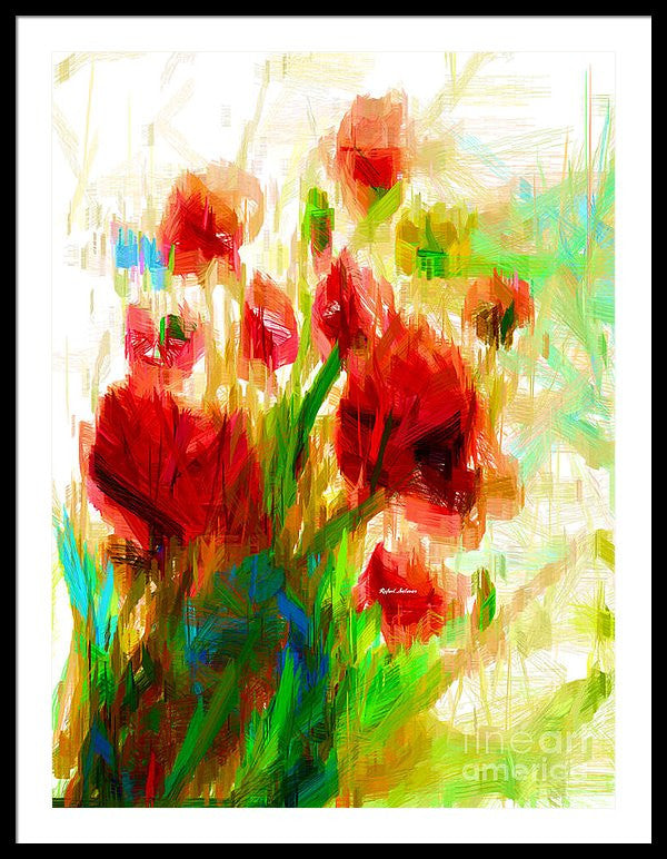 Framed Print - Red Poppies