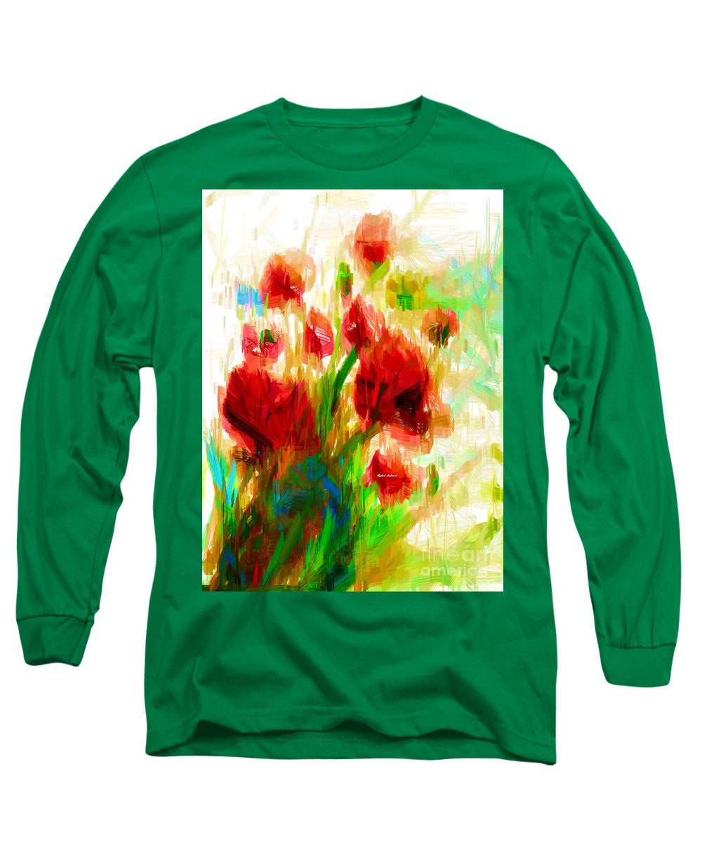 Long Sleeve T-Shirt - Red Poppies