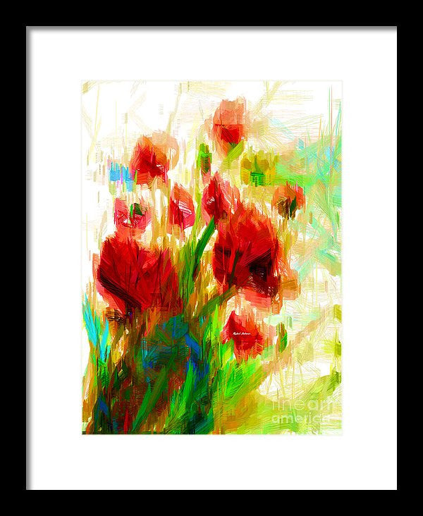 Framed Print - Red Poppies