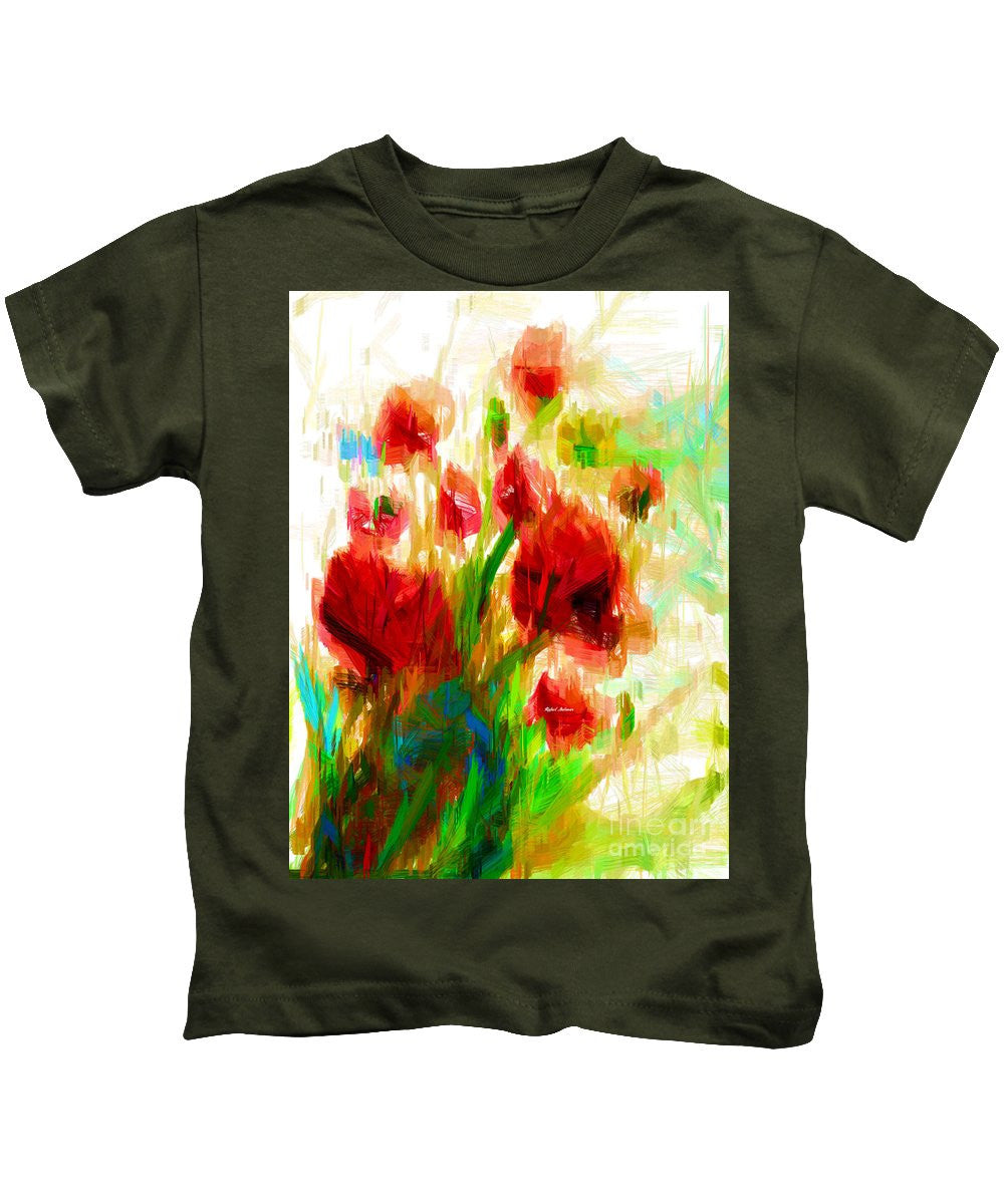 Kids T-Shirt - Red Poppies