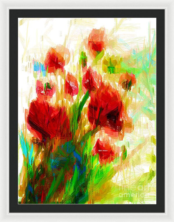 Framed Print - Red Poppies